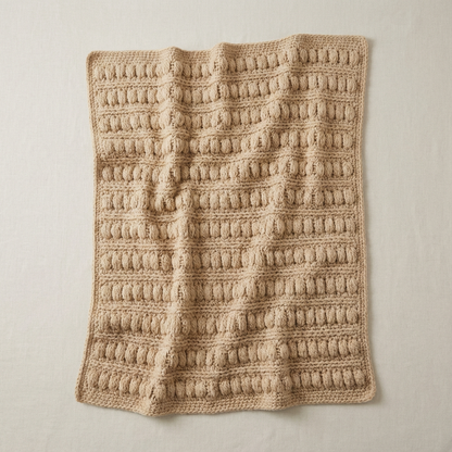 The Wheat Field Blanket – Crochet Pattern PDF