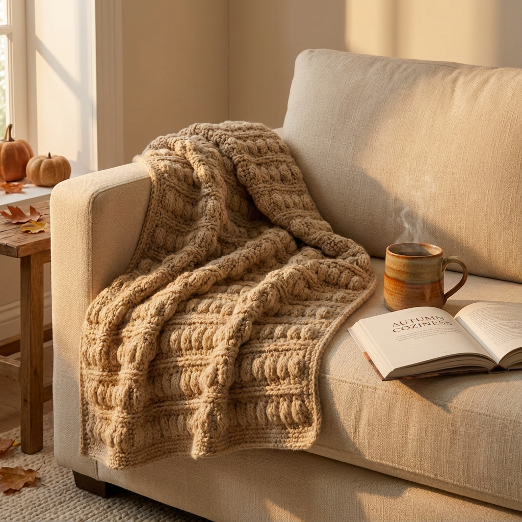 The Wheat Field Blanket – Crochet Pattern PDF